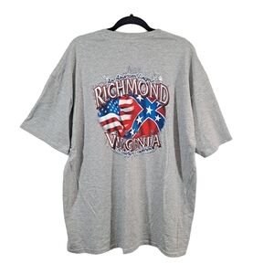 Jerzees Patriotic Richmond Virginia Graphic T Shirt Men's Size 2X 2007
